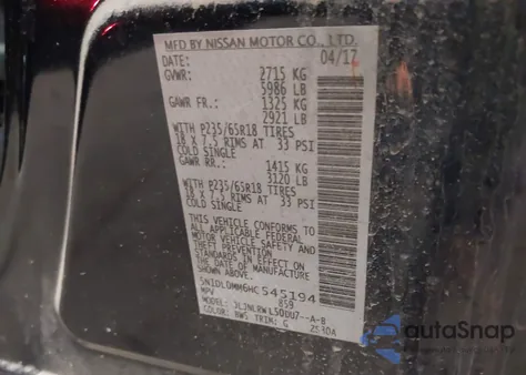 2017 Infiniti Qx60 from USA, damaged, VIN 5N1DL0MM6HC545194